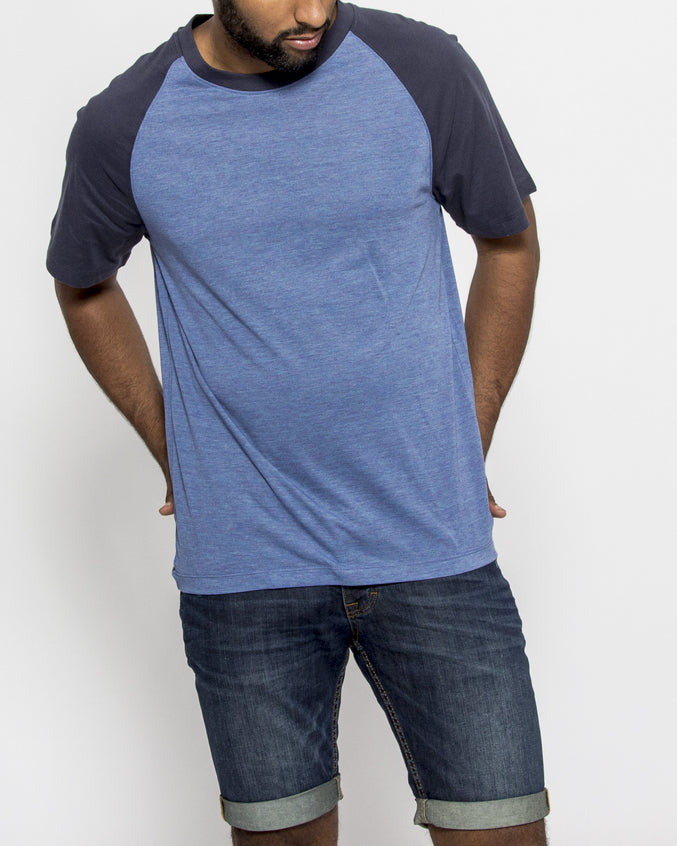 Open Neck Raglan - Color: Navy | Blue