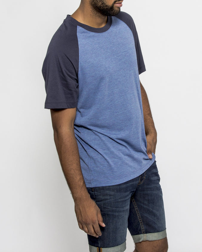 Open Neck Raglan - Color: Navy | Blue