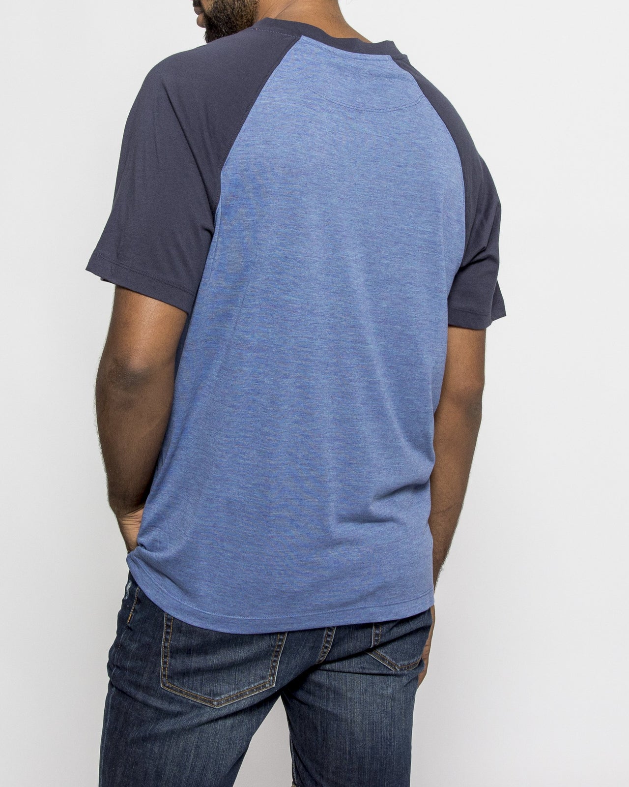 Open Neck Raglan - Color: Navy | Blue