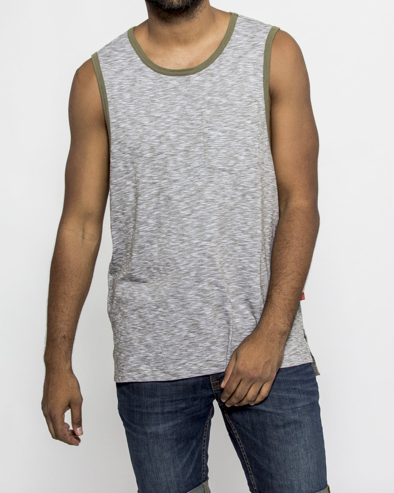 RINGER TANK - Color: Olive | Green