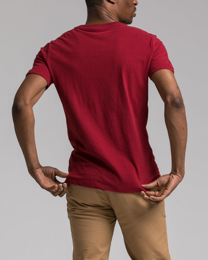 Slim Tee - Color: Burgundy | Red