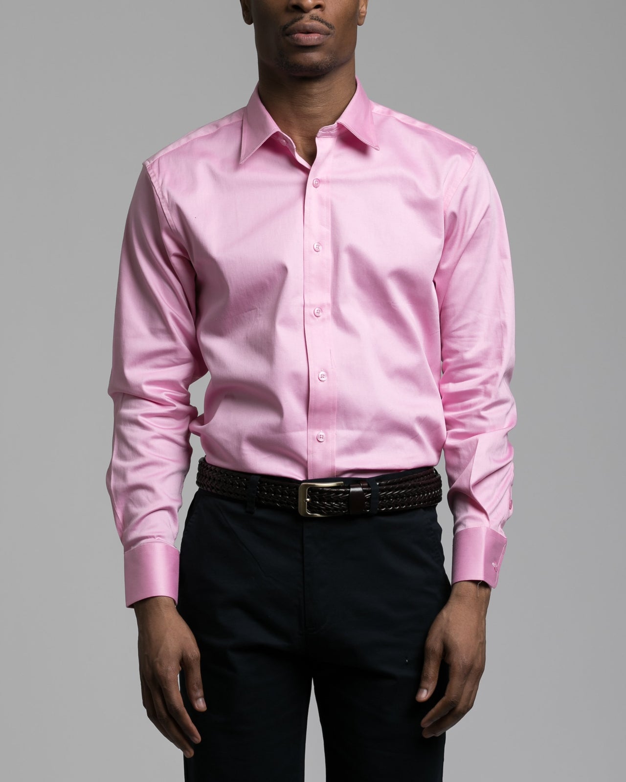 Dorsia Dress Shirt - Color: Light Red | Red