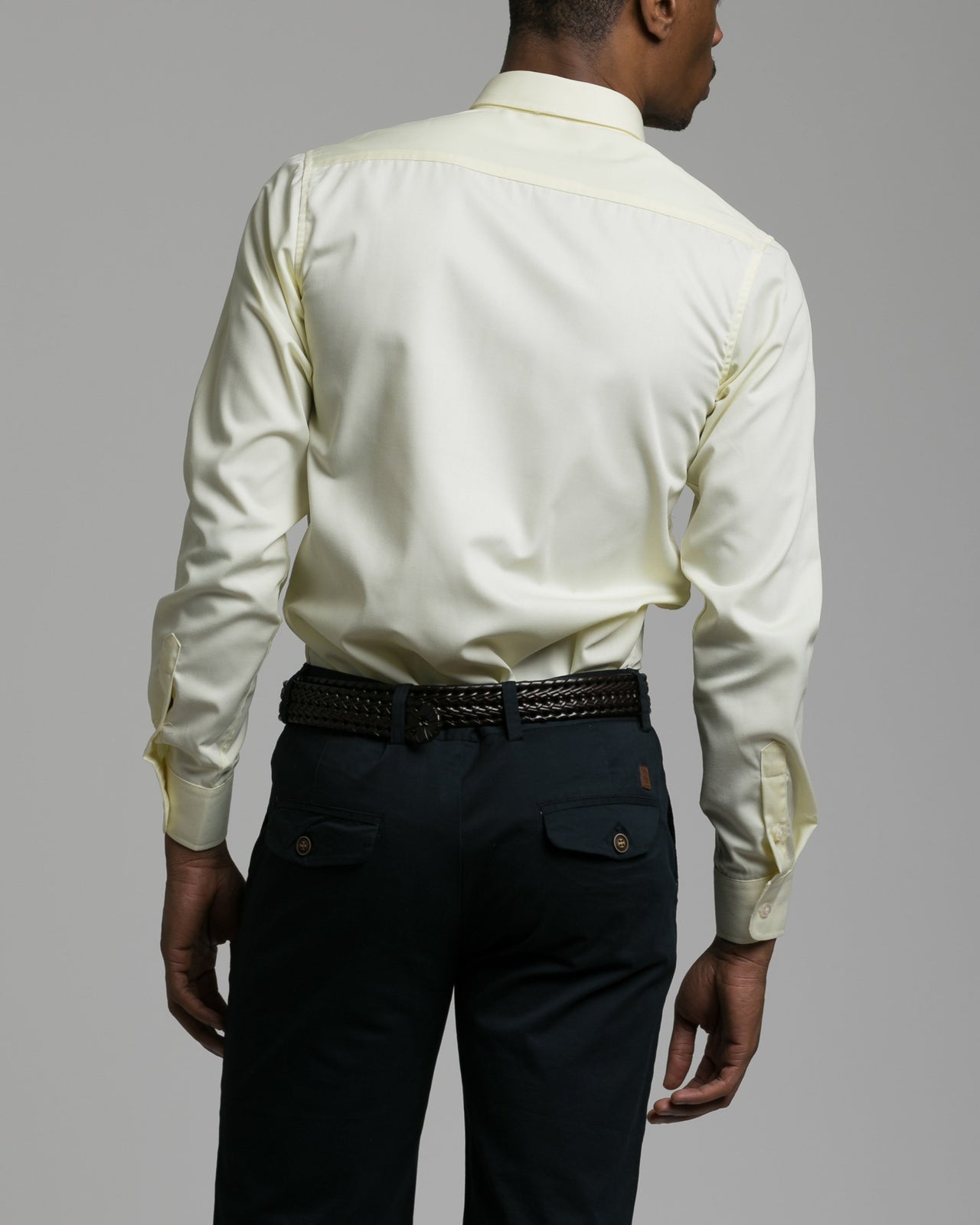 Dorsia Dress Shirt - Color: Pale Yellow | Yellow