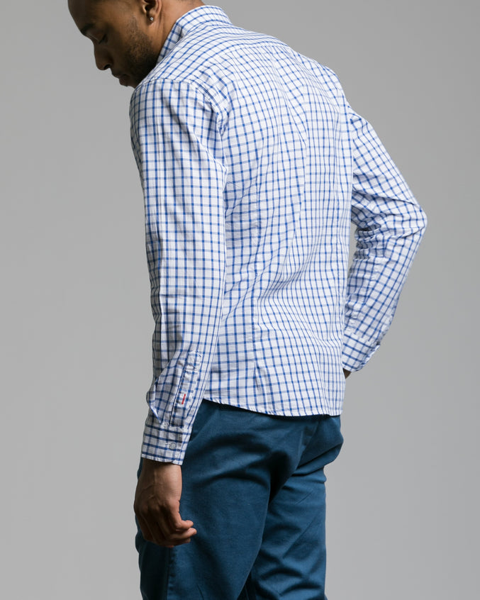 Long Sleeve Button Down Shirt - Color: White | White
