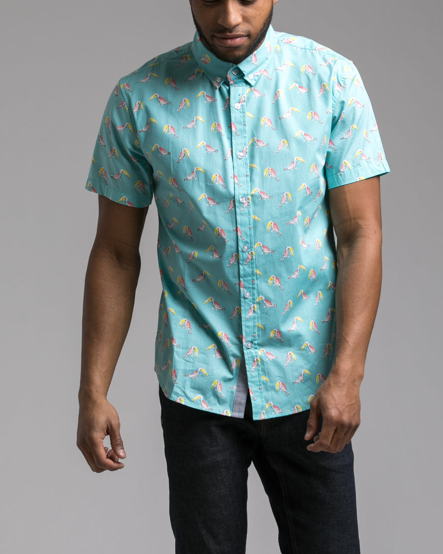 Short Sleeve Birds Shirt