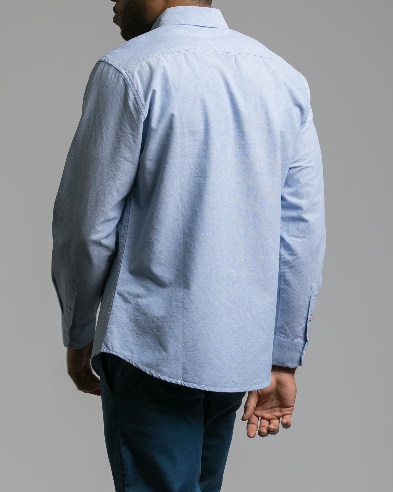 Long Sleeve Button Down Shirt - Color: Blue | Blue