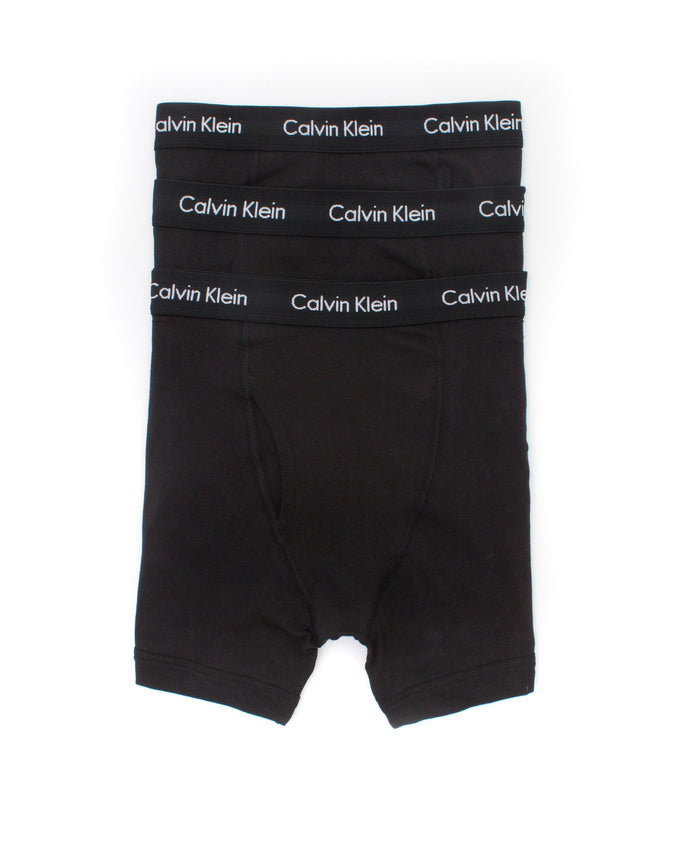 Cotton Classics 3 Pack Boxer Brief - Color: Black | Black