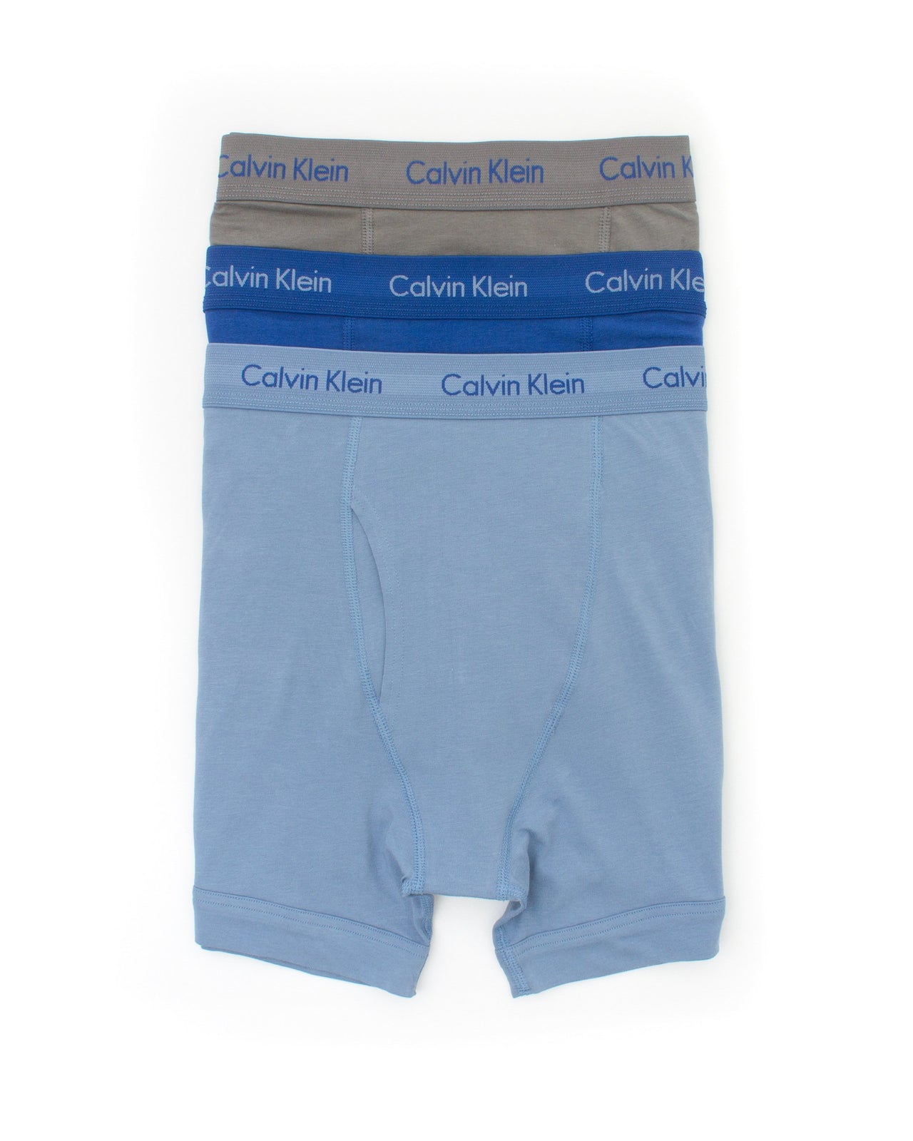 Cotton Stretch 3 Pack Boxer Brief - Color: Imp Blue/Sterling | Blue