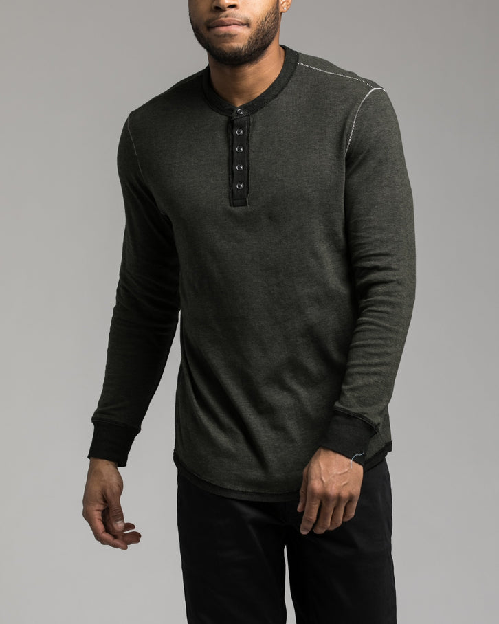 Long Sleeve Henley Tee