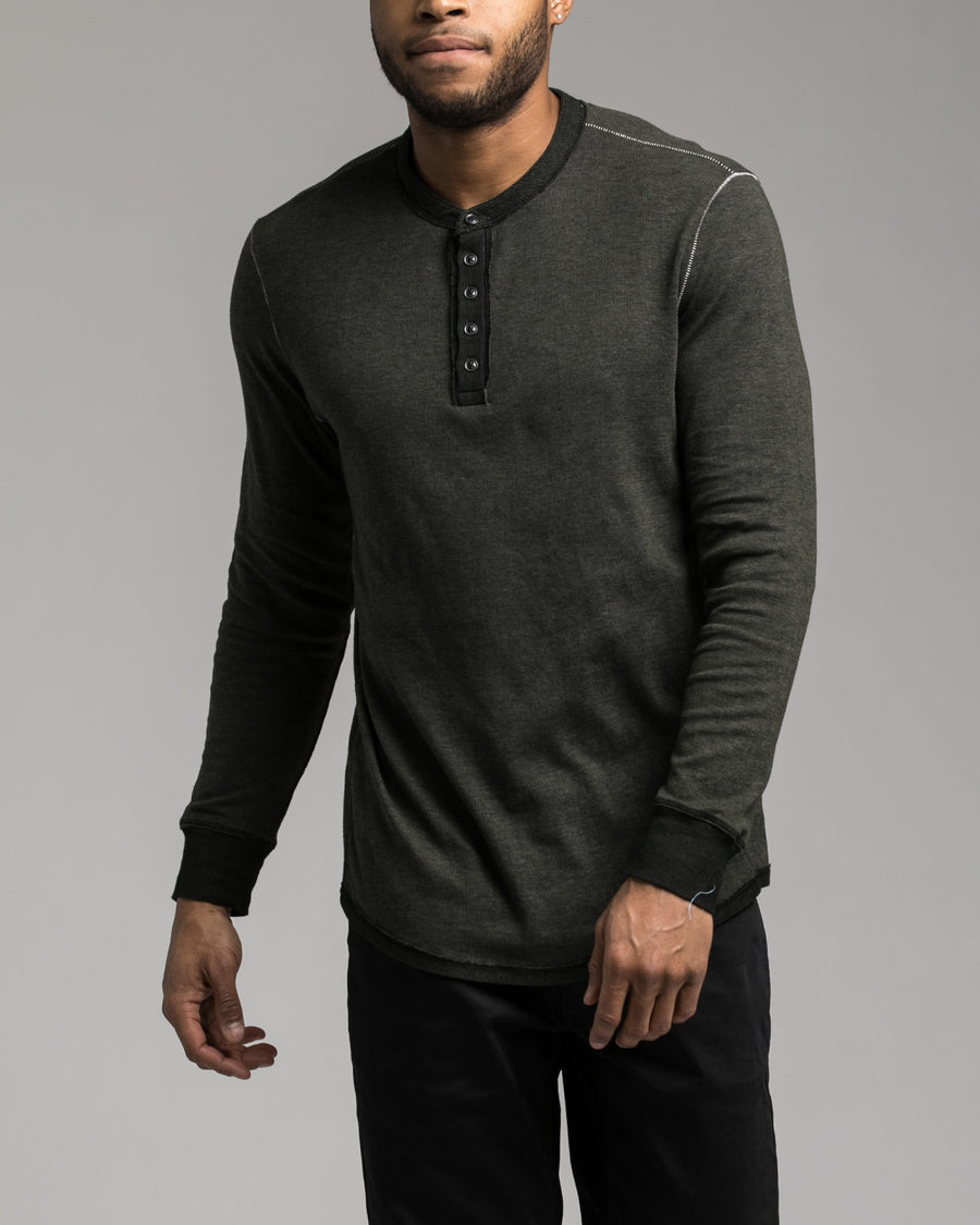 Long Sleeve Henley Tee
