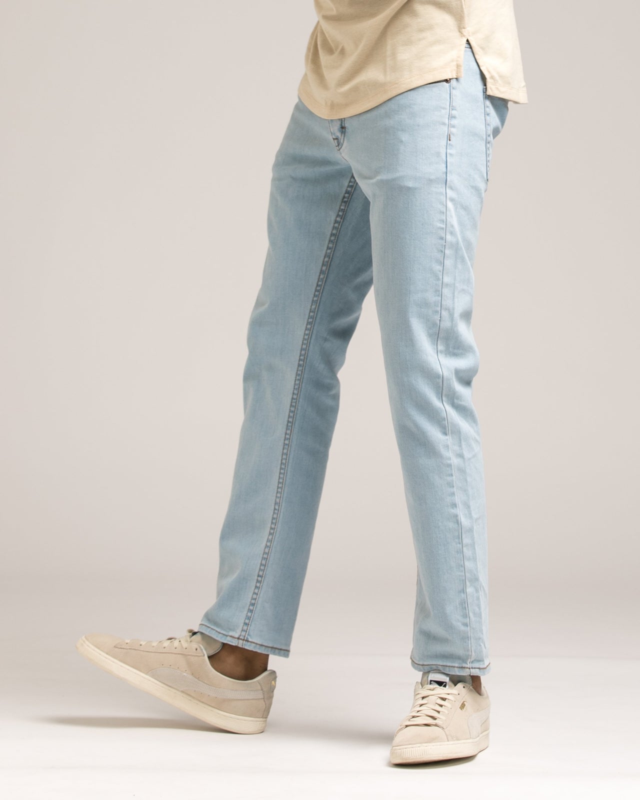Slim Stretch Denim - Color: Light Wash | Blue