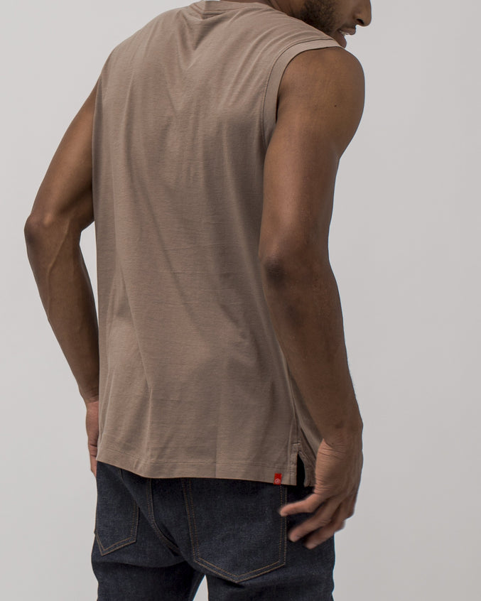 Long Tank - Color: Fossil | Brown