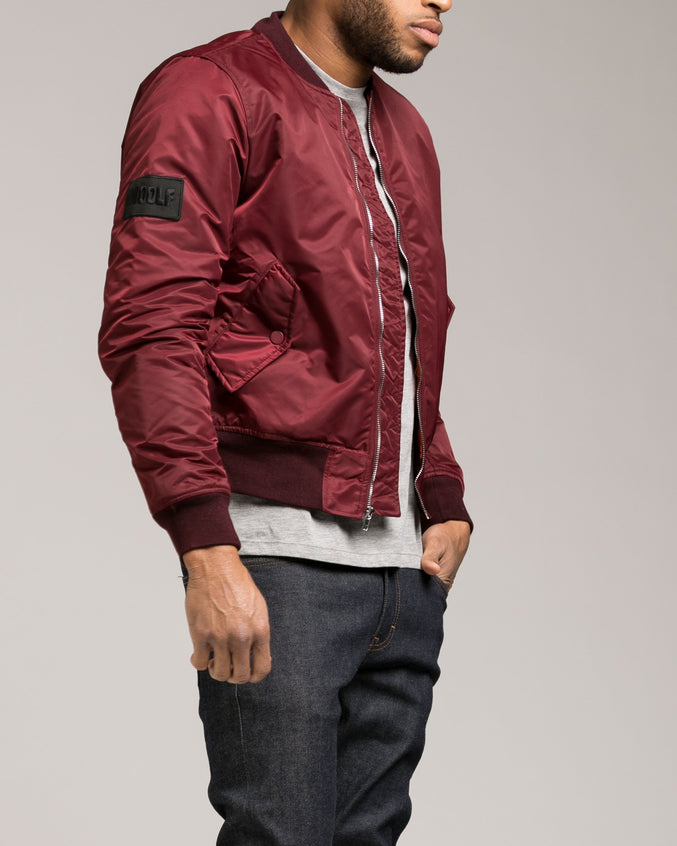 MA 1 Bomber - Color: Burgundy | Red
