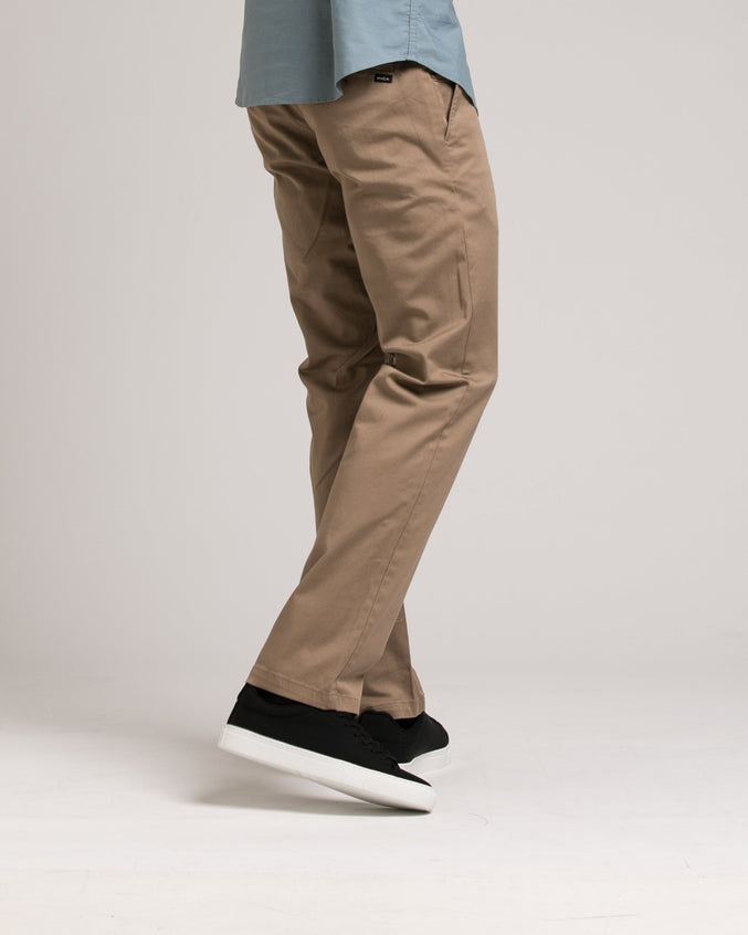 Week End Stretch Pant - Color: Dark Khaki | Beige