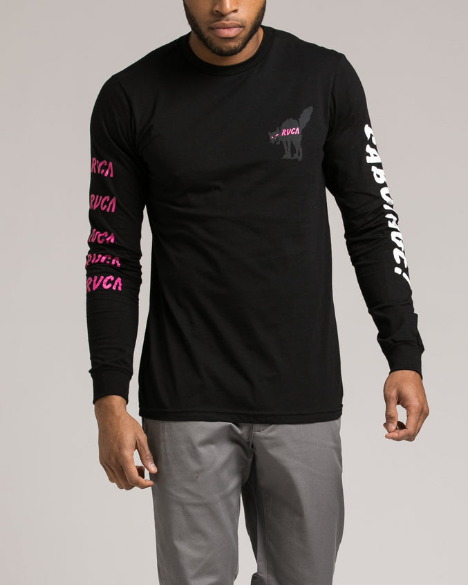 Snap Kitty Tee - Color: Black | Black