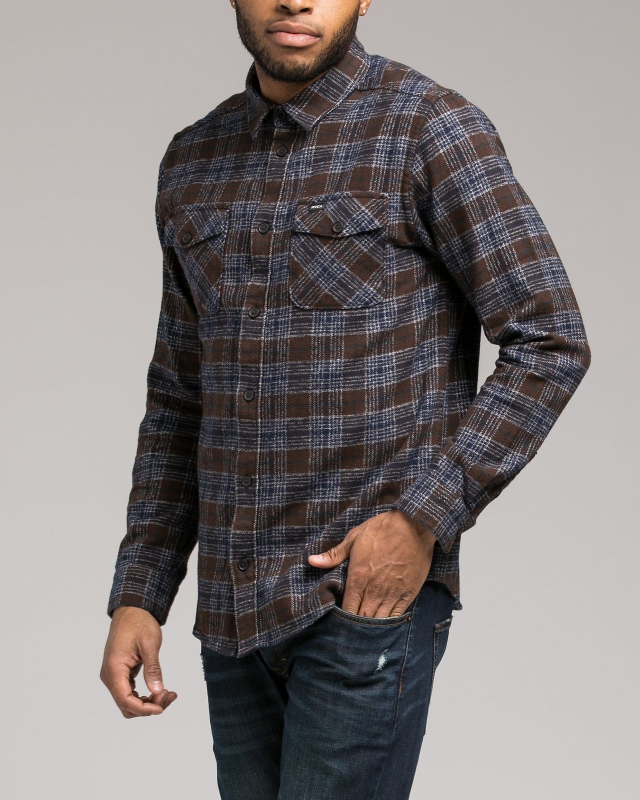 Thatll Work Flannel - Color: Dark Chocolate | Brown