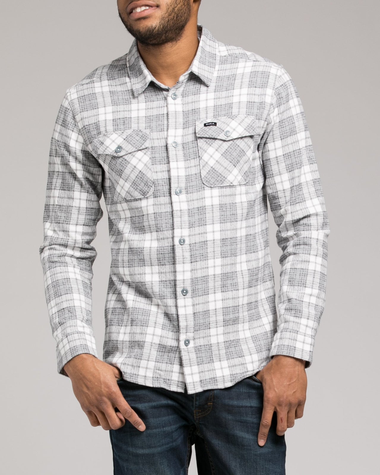 Thatll Work Flannel - Color: Antique White | White