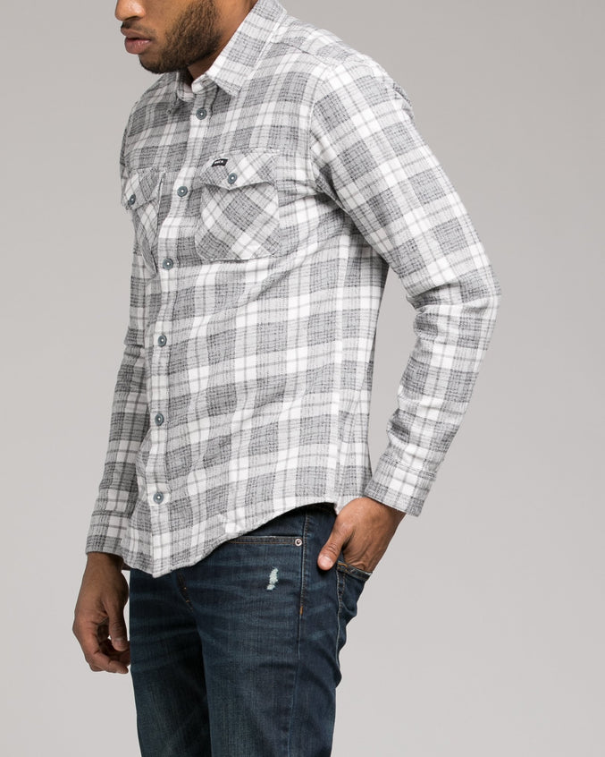 Thatll Work Flannel - Color: Antique White | White