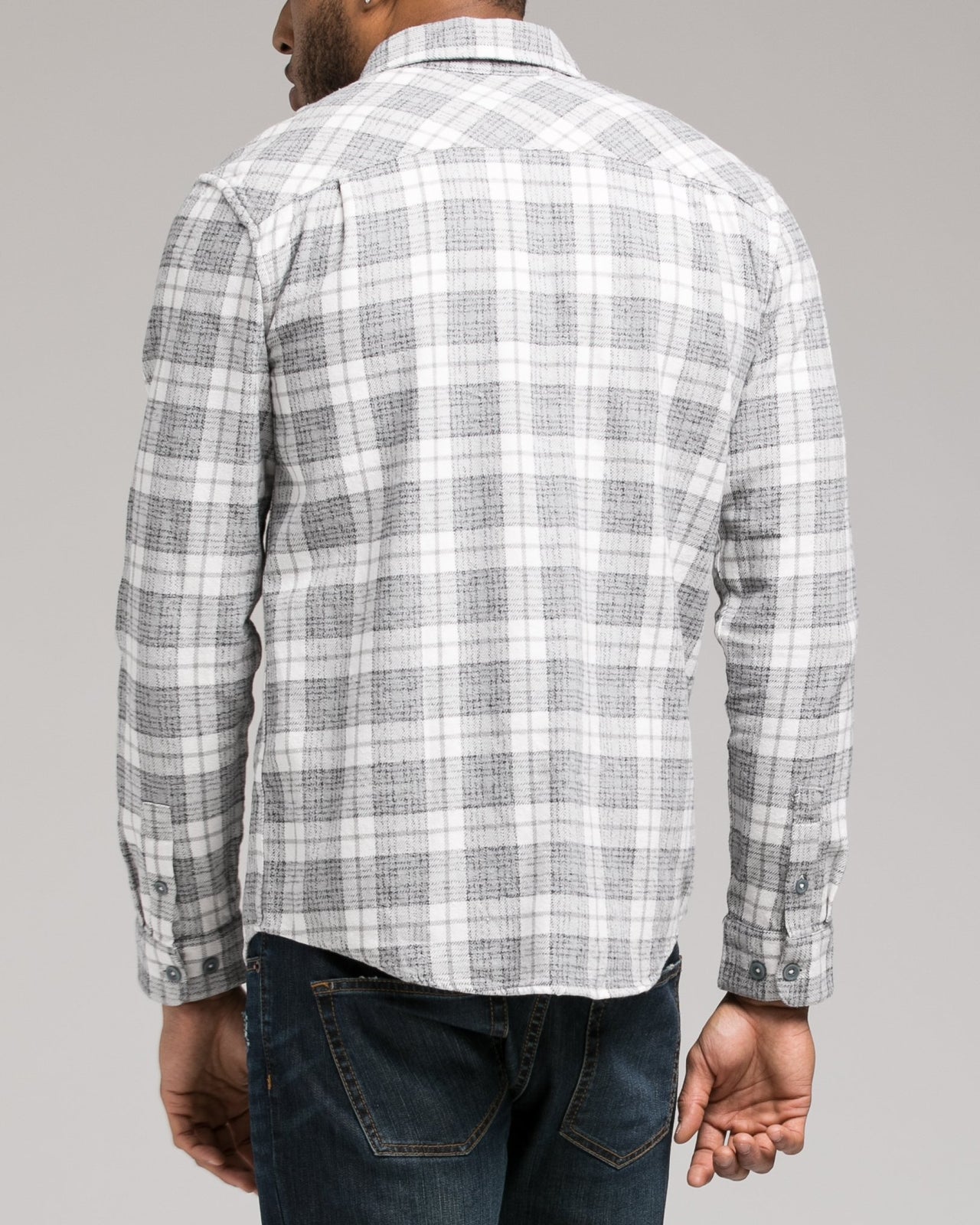Thatll Work Flannel - Color: Antique White | White