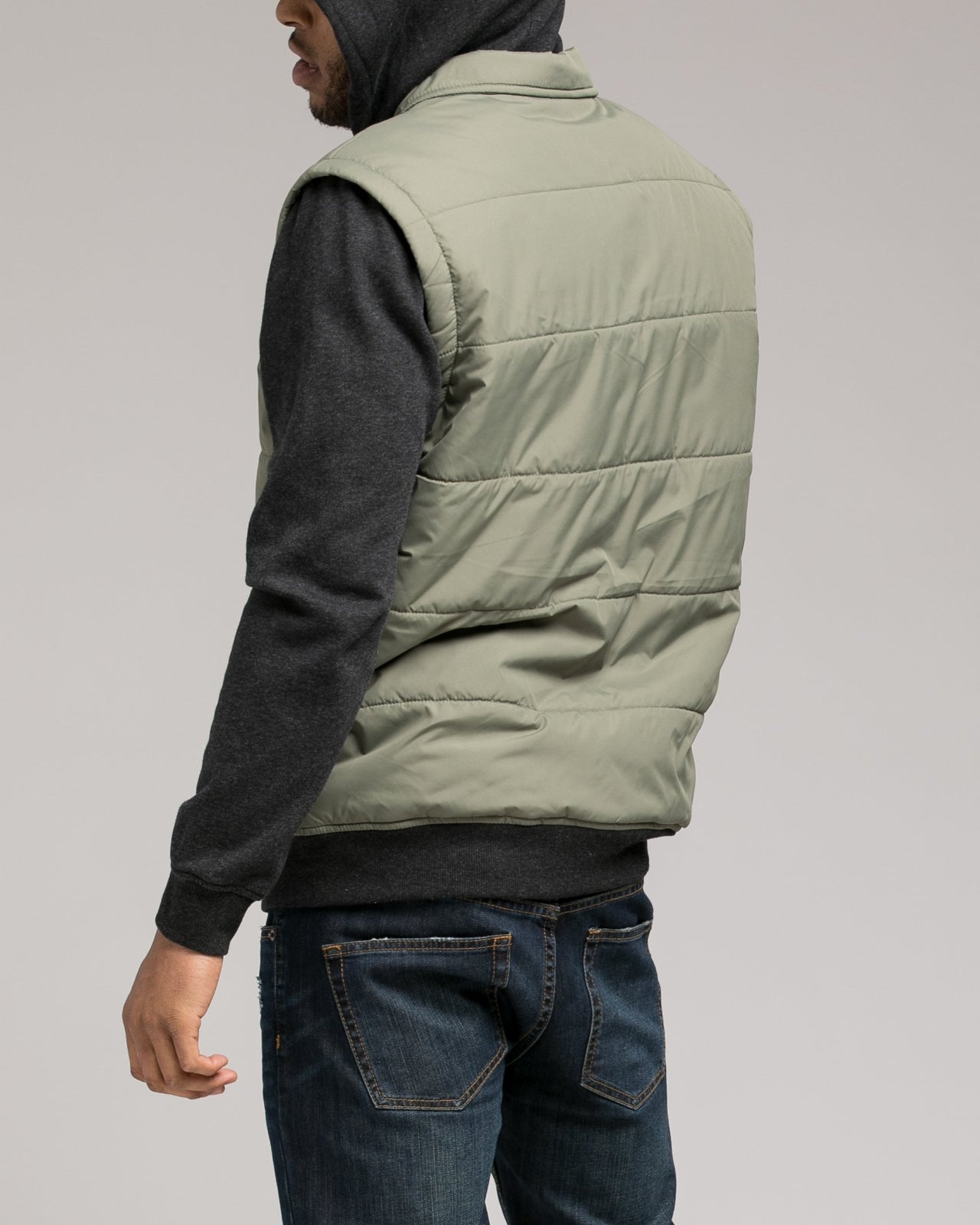 Puffer Zips Hoody - Color: Fatigue | Beige