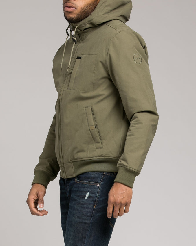 Hooded Bomber - Color: Burnt Olive | Green