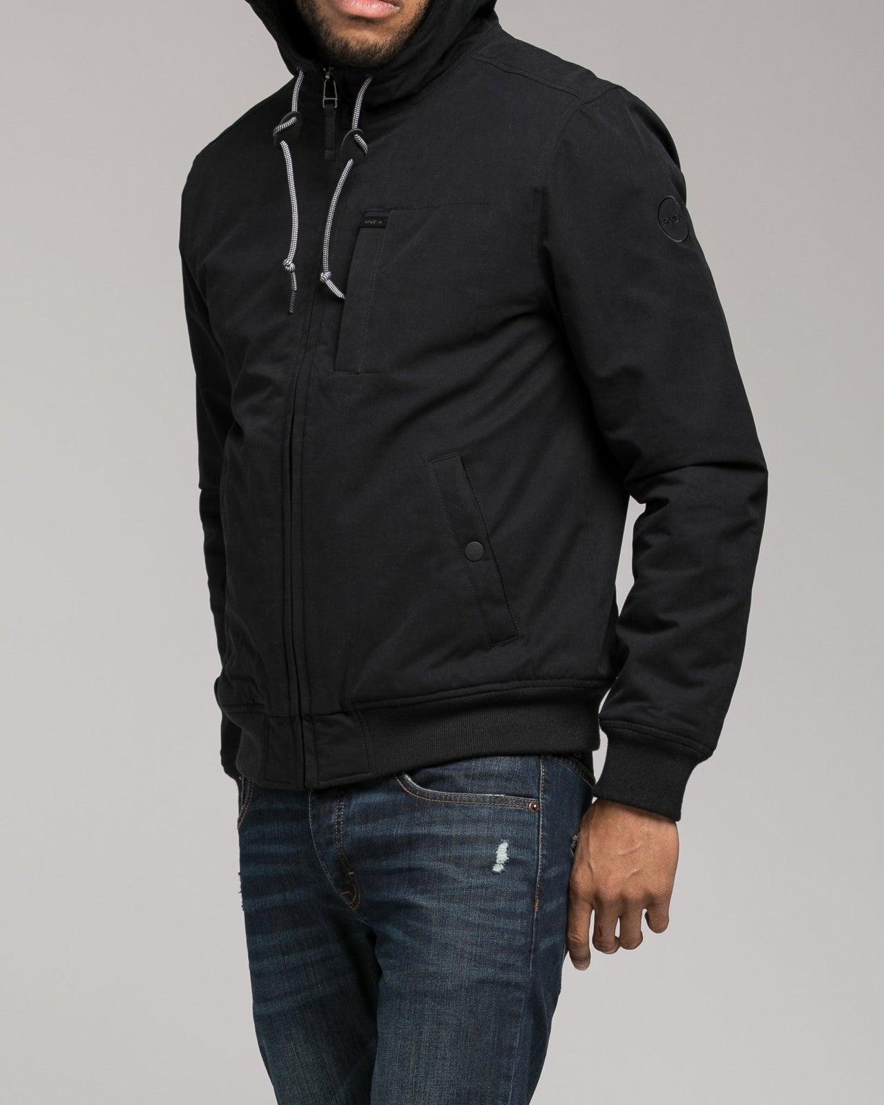 Hooded Bomber - Color: Black | Black