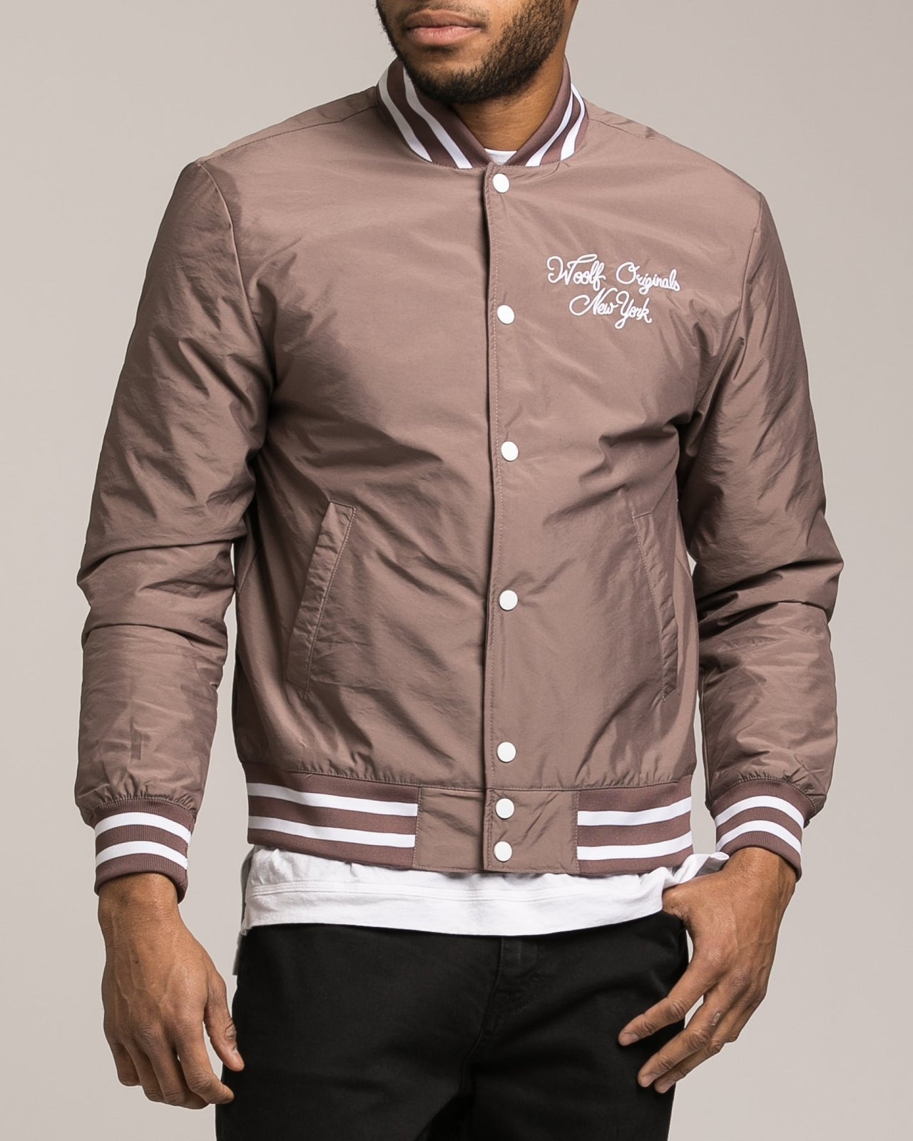 Varsity Jacket - Color: Mud | Brown