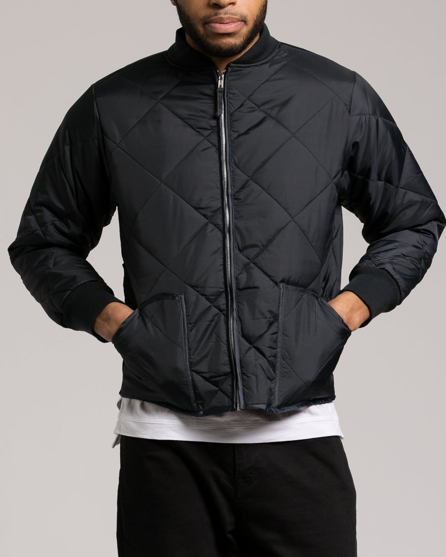 Diamond Quilted Flight Jacket