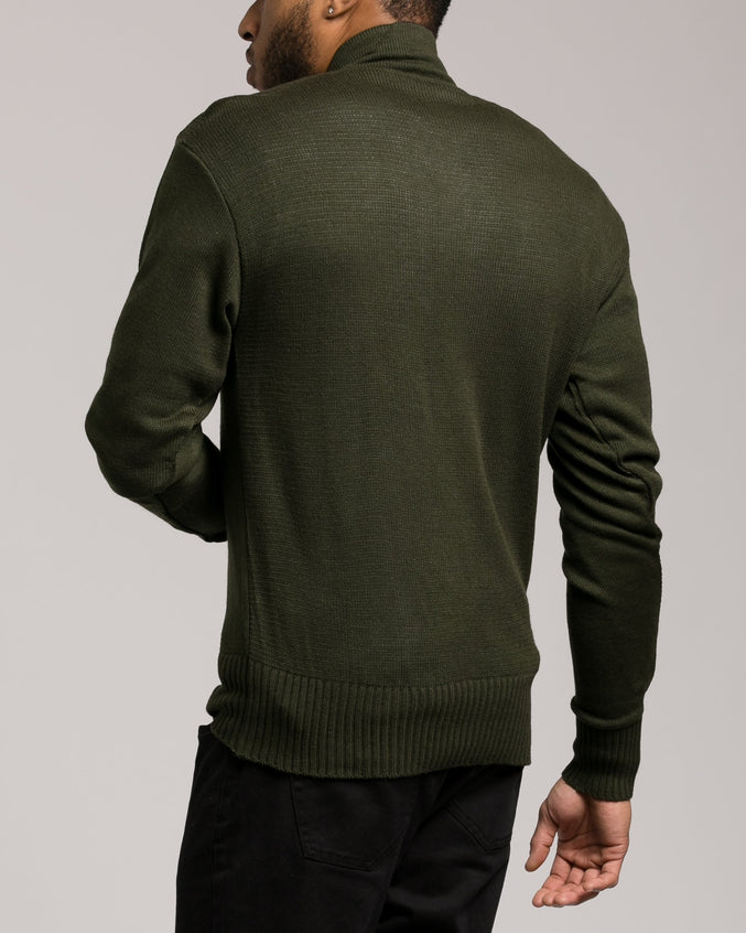 GI 5 Button Sweater - Color: Olive Drab | Green