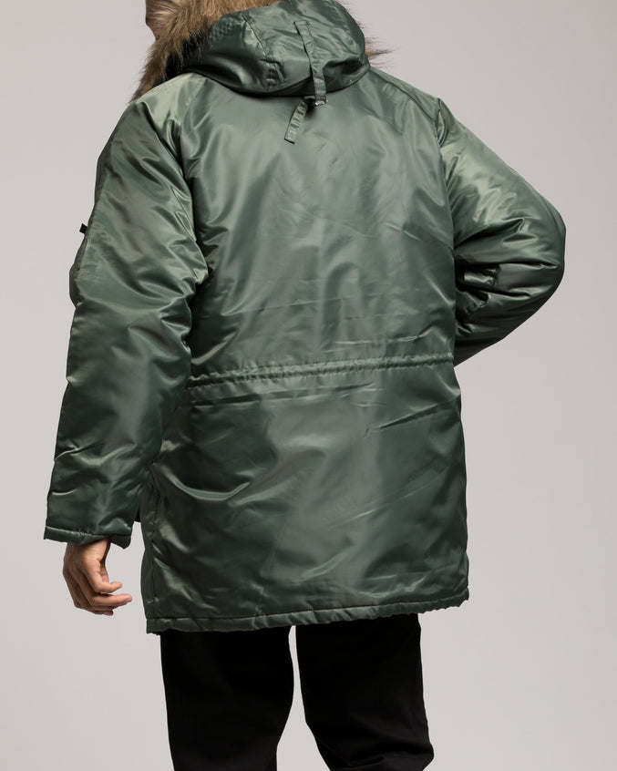 N 3B Snorkal Parka - Color: Sage Green | Green