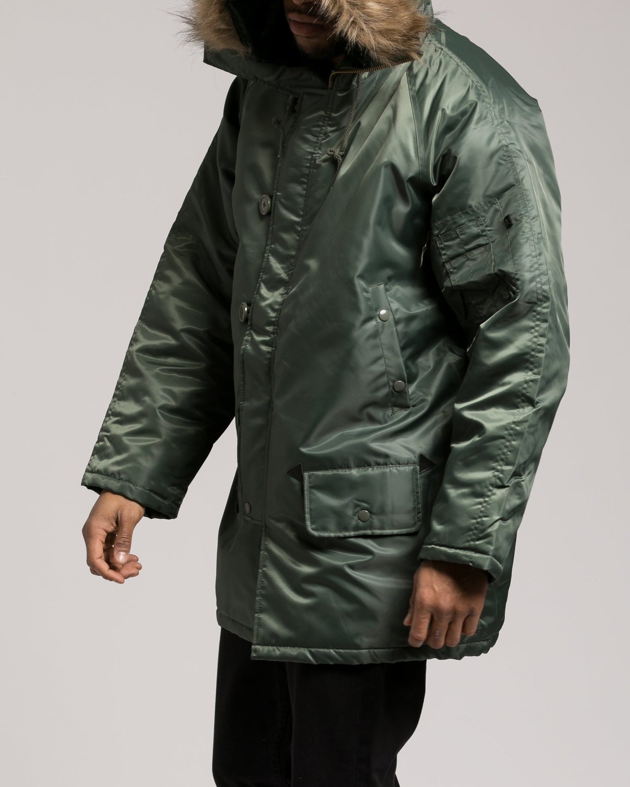 N 3B Snorkal Parka - Color: Sage Green | Green