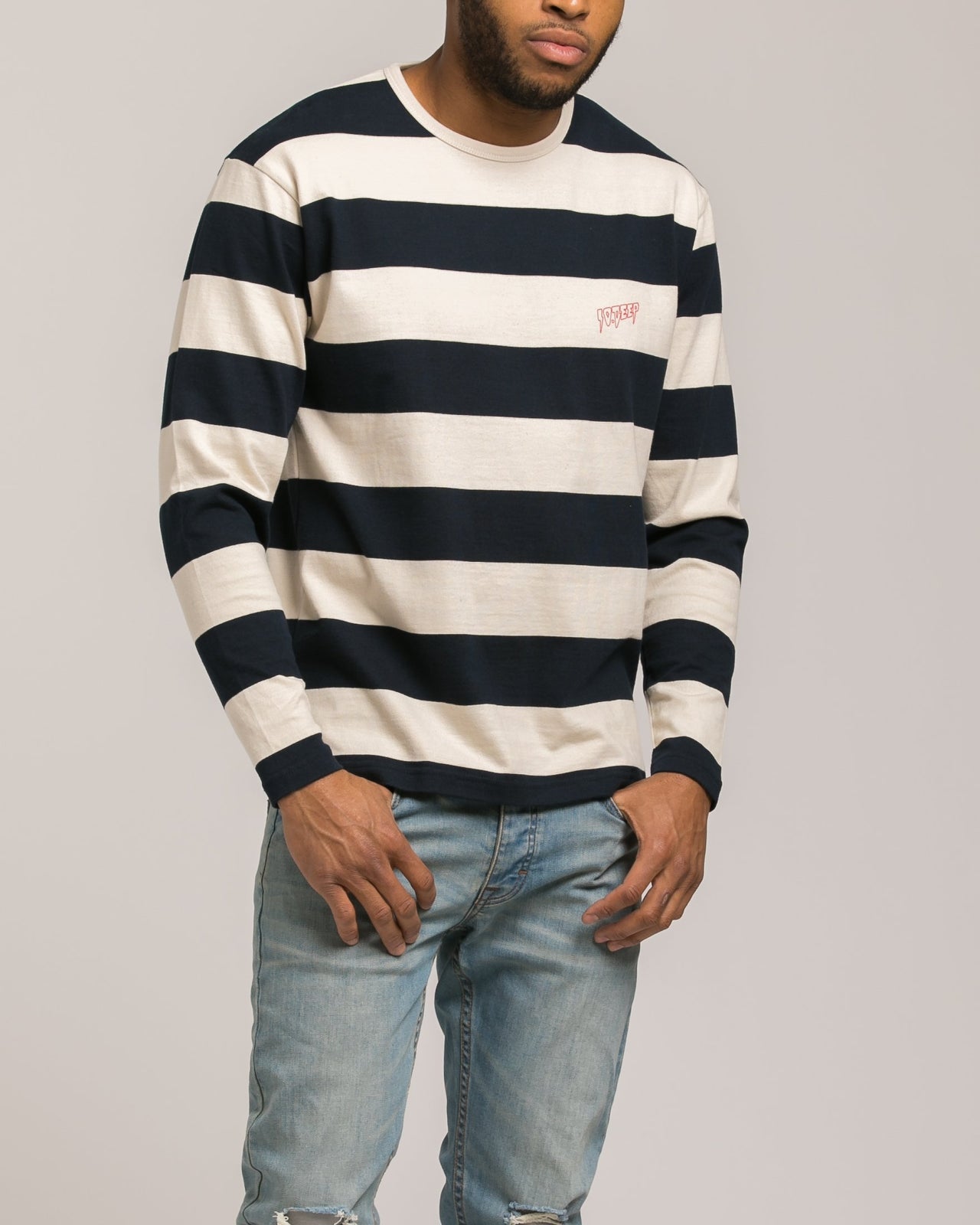 S And F Striped Shirt - Color: White | White