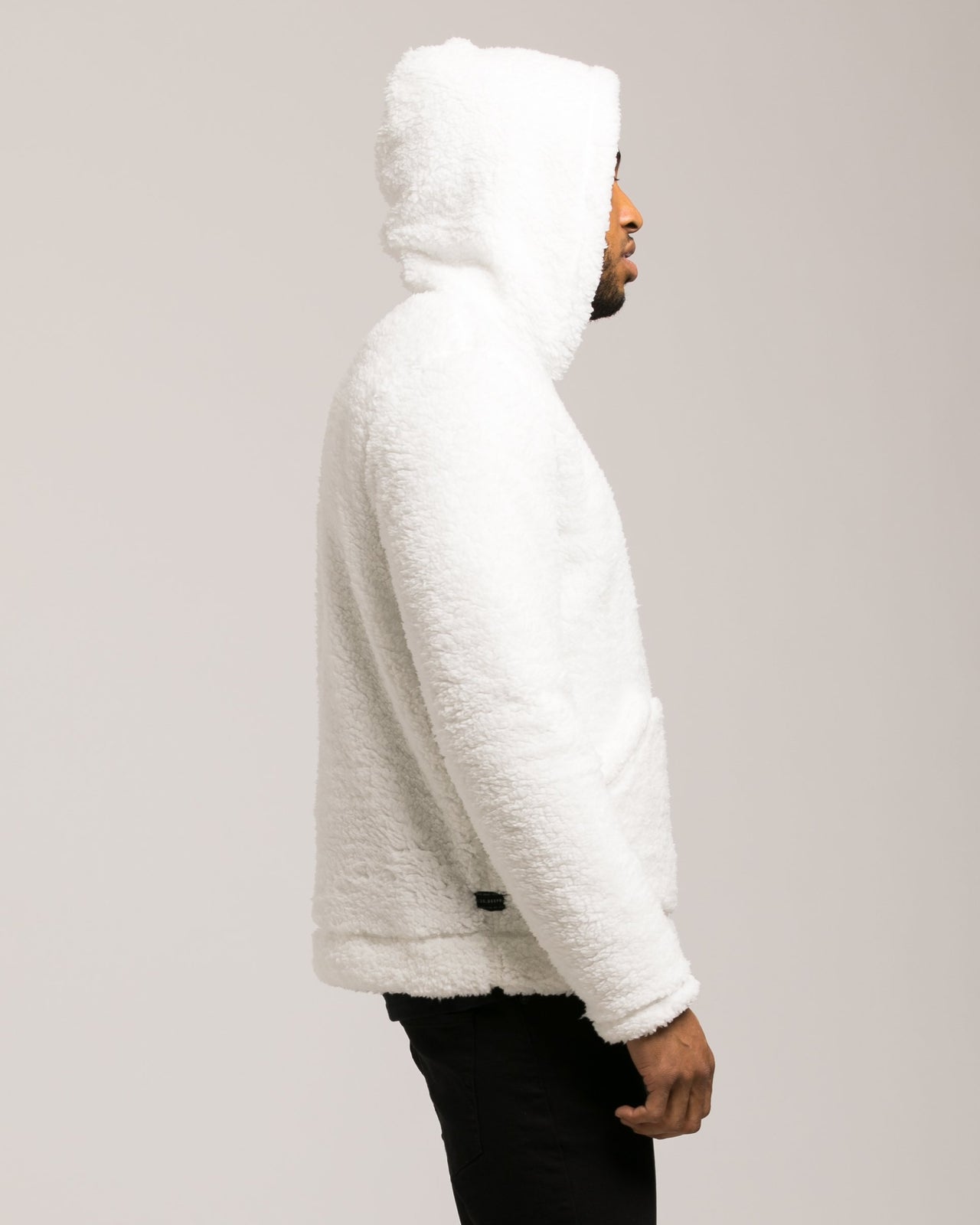 Poodle Fleece Pullover - Color: Off White | White