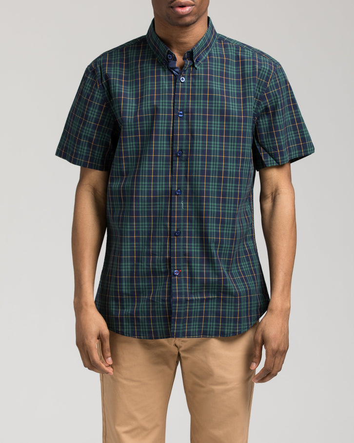 Short Sleeve Plaid Shirt