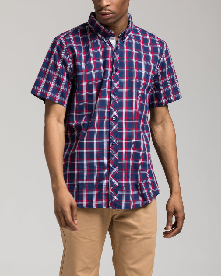 Short Sleeve Plaid Shirt