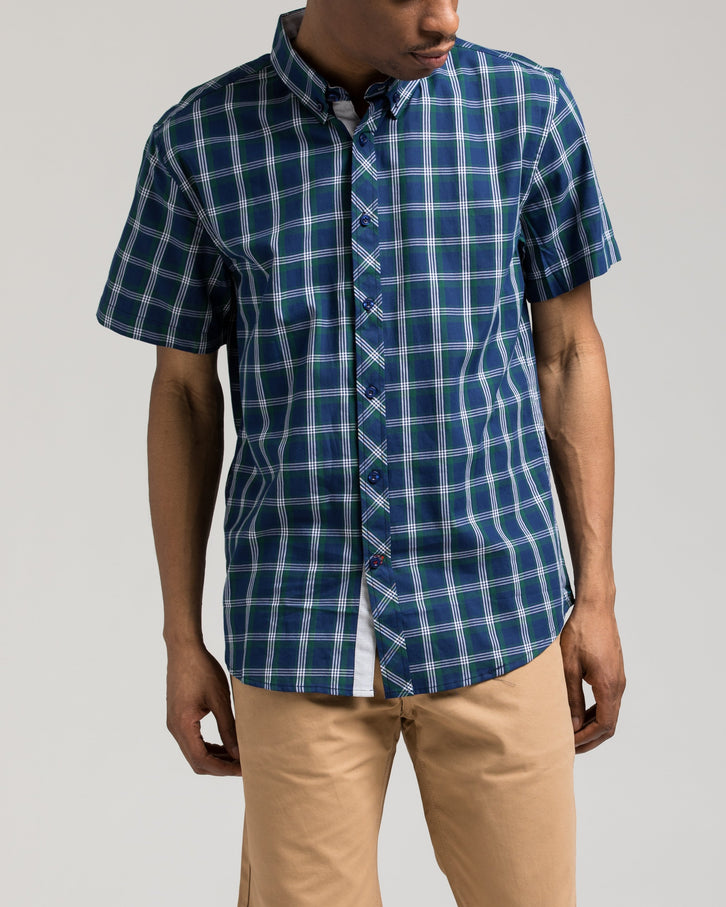 Short Sleeve Plaid Shirt