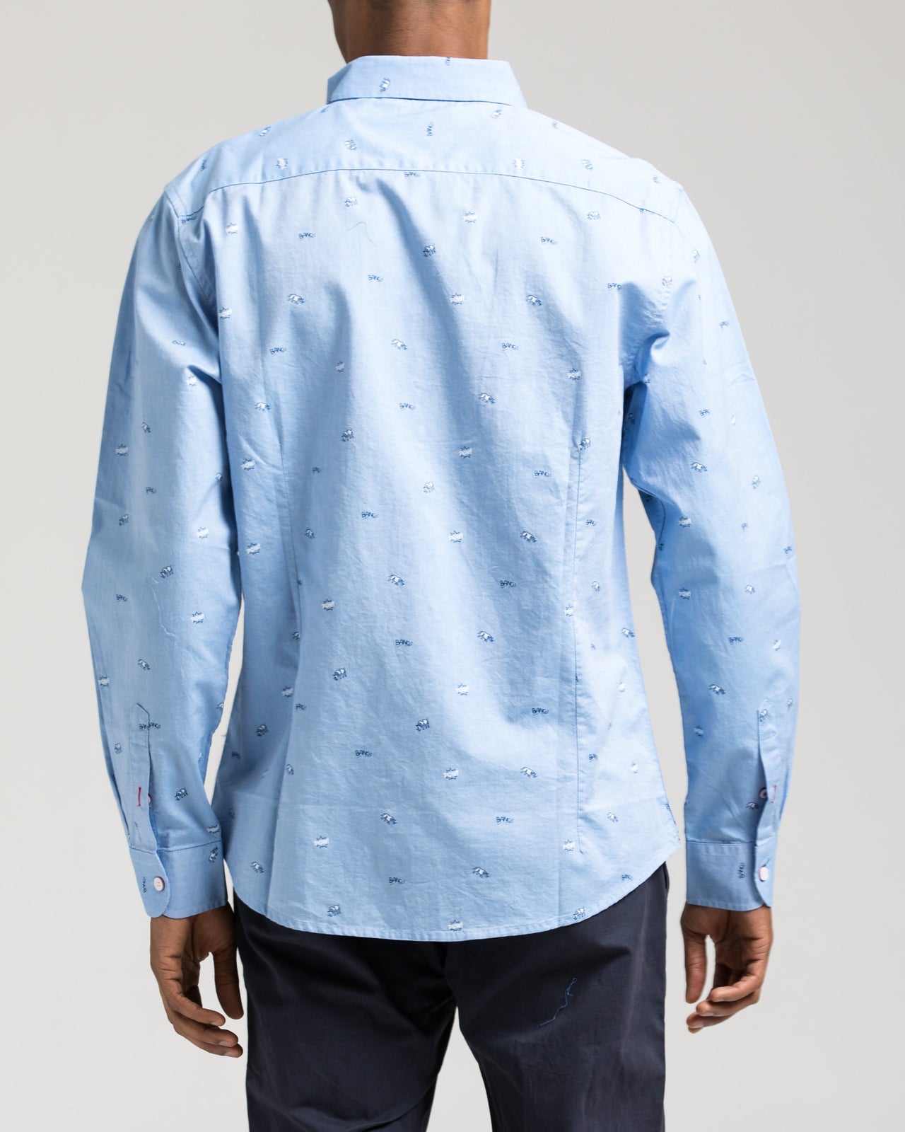 Long Sleeve Animals Shirt - Color: Blue | Blue