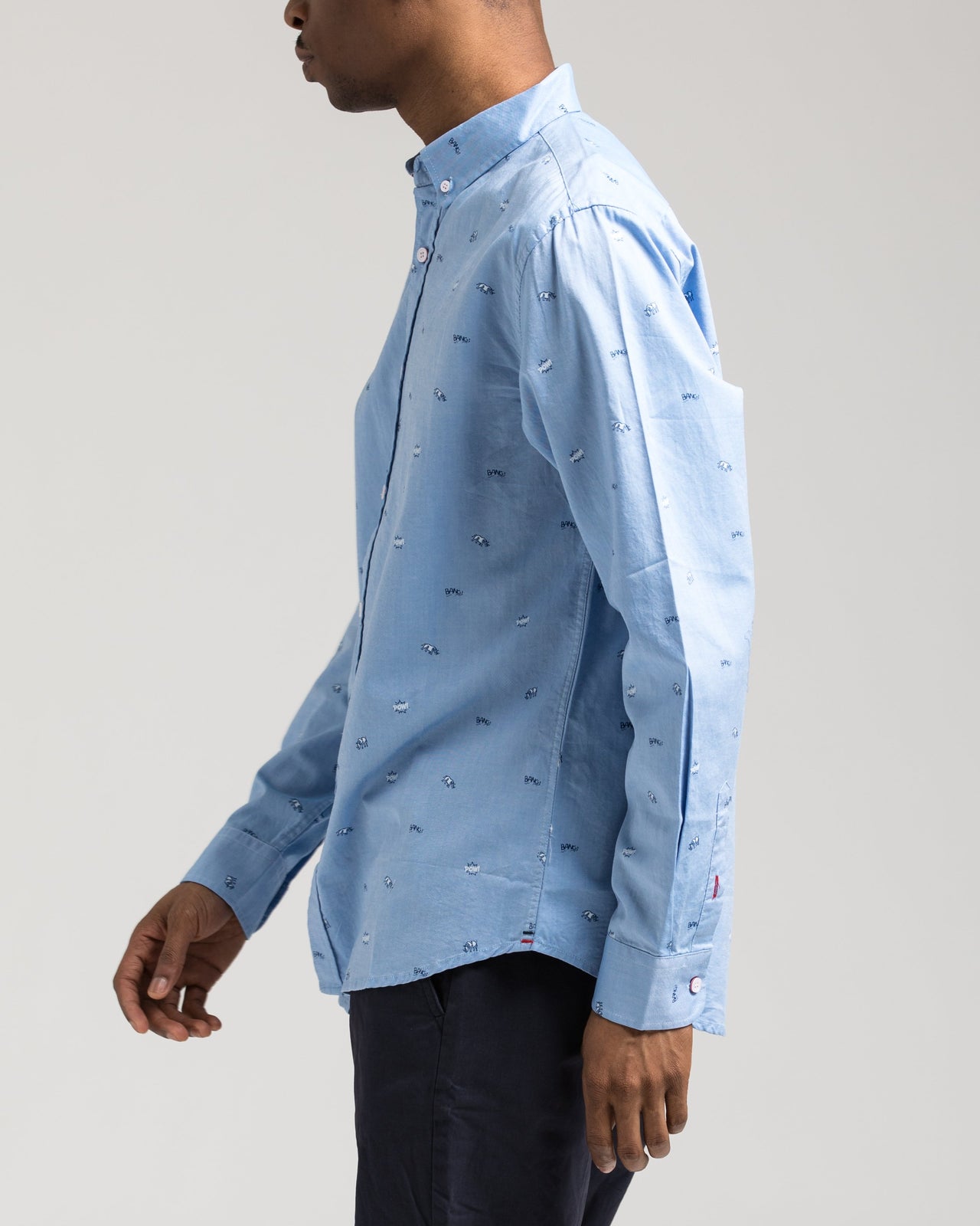 Long Sleeve Animals Shirt - Color: Blue | Blue