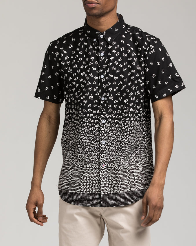 Short Sleeve Repeat Shirt - Color: Black | Black