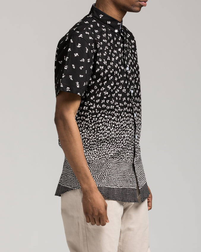 Short Sleeve Repeat Shirt - Color: Black | Black