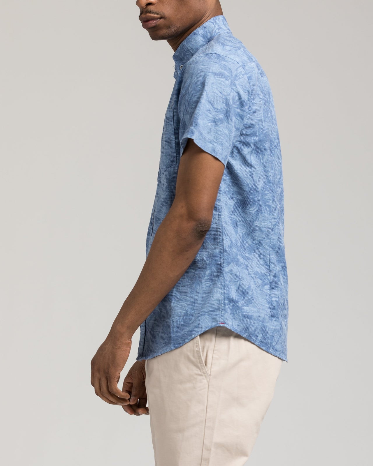 Short Sleeve Palms Shirt - Color: Blue | Blue