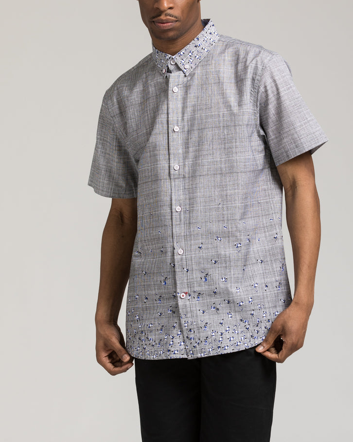Short Sleeve Flowers Shirt