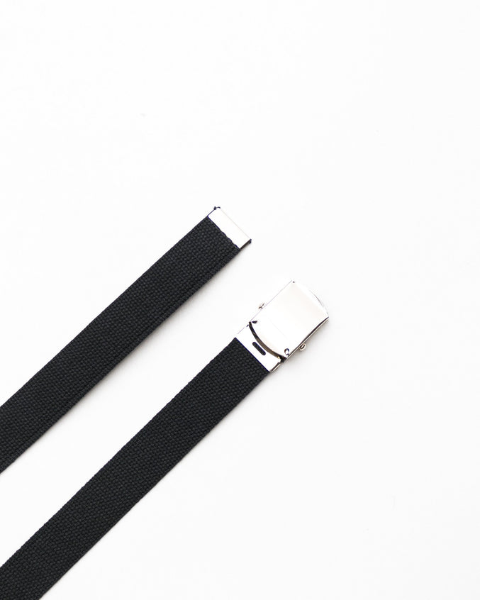 Web Belt - Color: Black/Chrome | Black