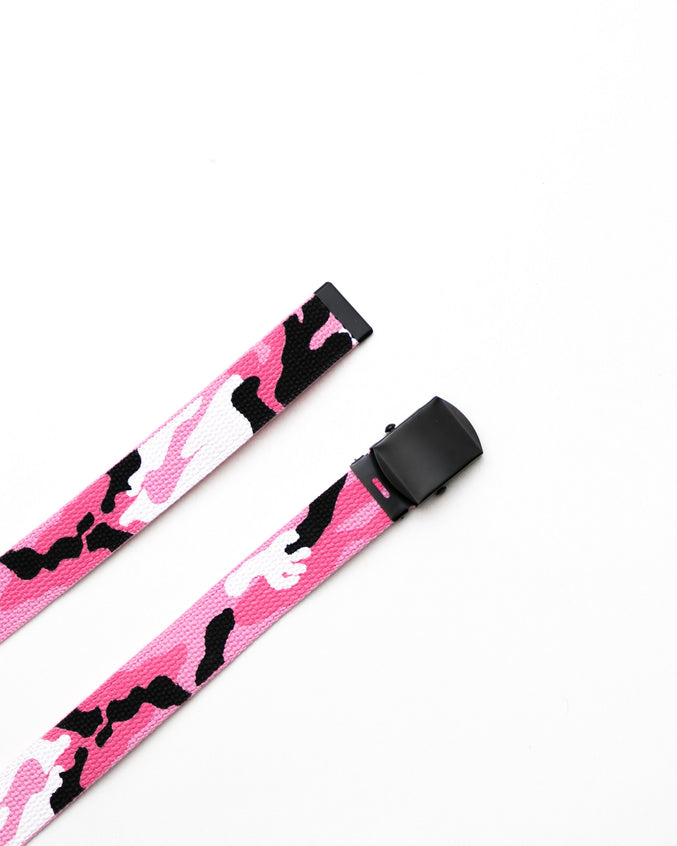 Web Belt - Color: Pink Camo/Pink | Pink