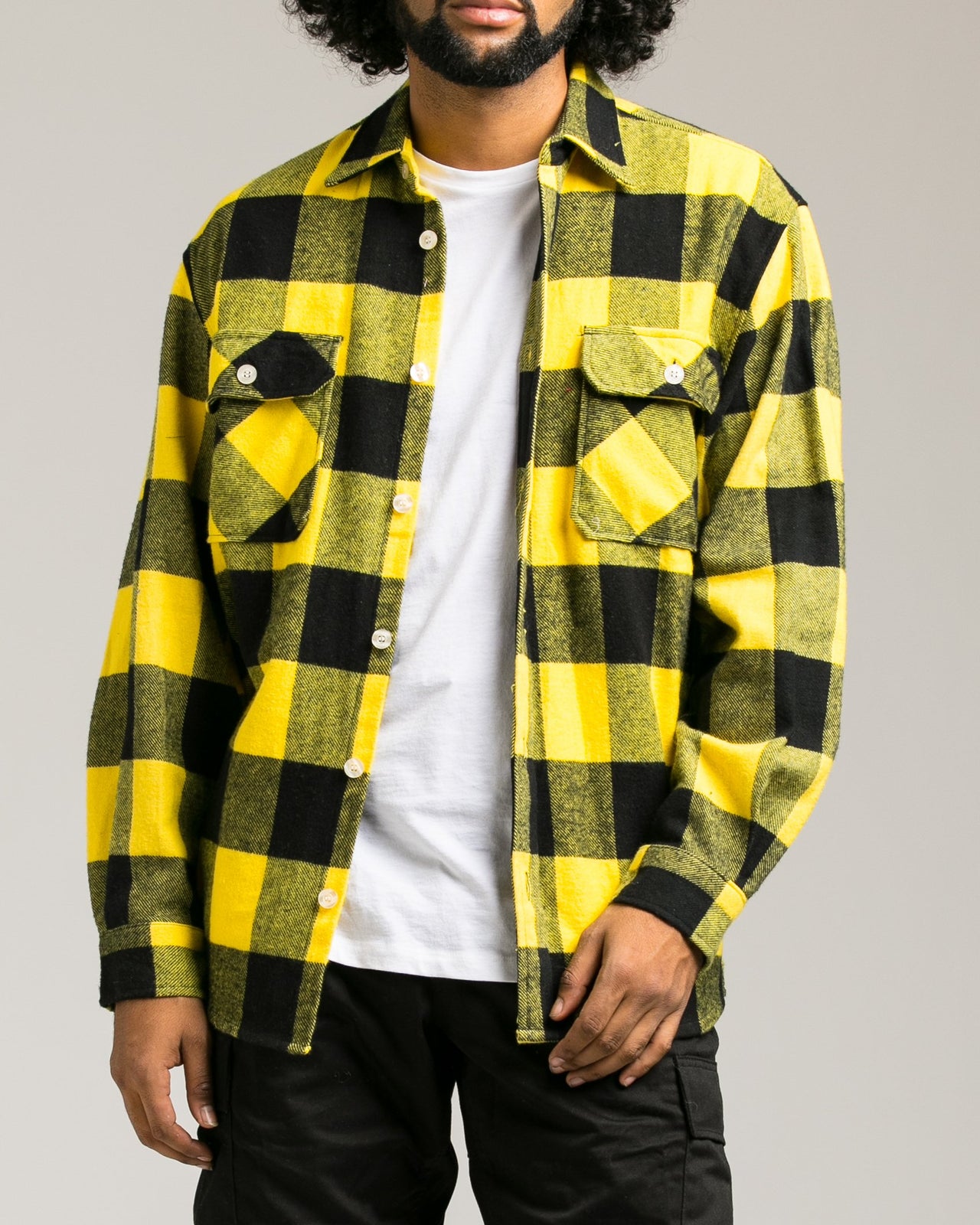 Heavyweight Flannel Shirt - Color: Yellow | Yellow
