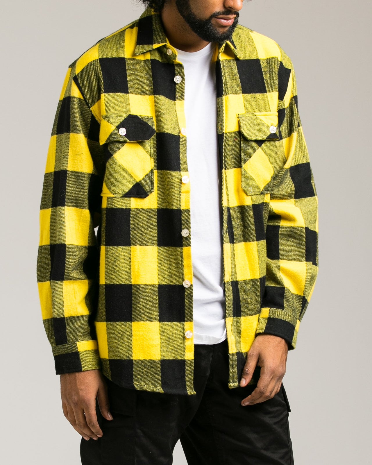 Heavyweight Flannel Shirt - Color: Yellow | Yellow