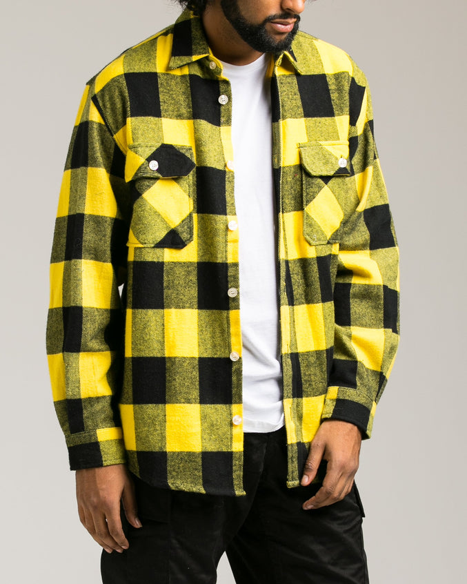 Heavyweight Flannel Shirt - Color: Yellow | Yellow