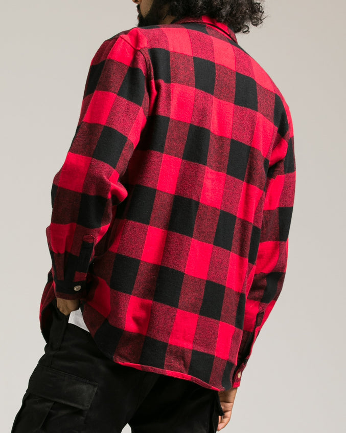 Heavyweight Flannel Shirt - Color: Red | Red