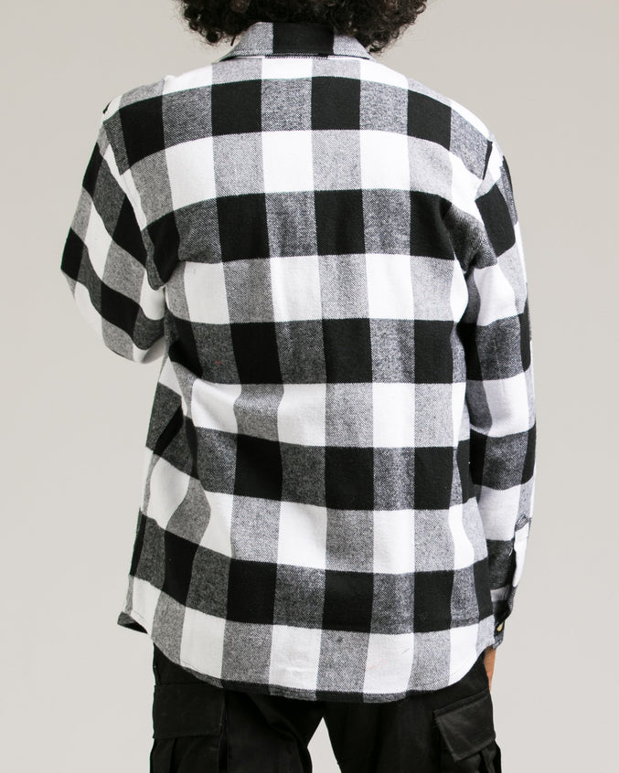 Heavyweight Flannel Shirt - Color: White | White