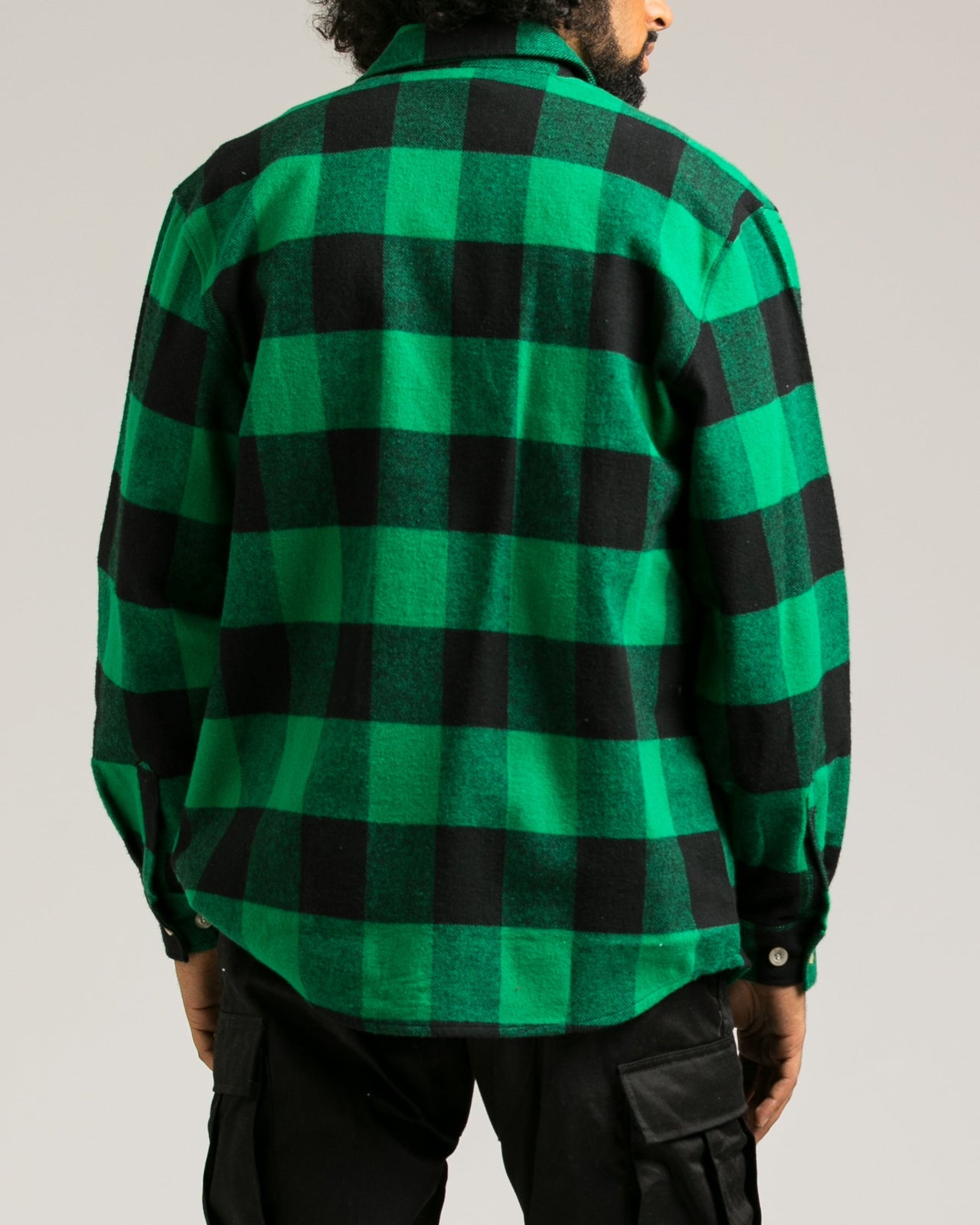 Heavyweight Flannel Shirt - Color: Green | Green